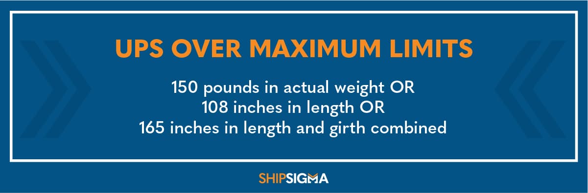 ups over maximum limit