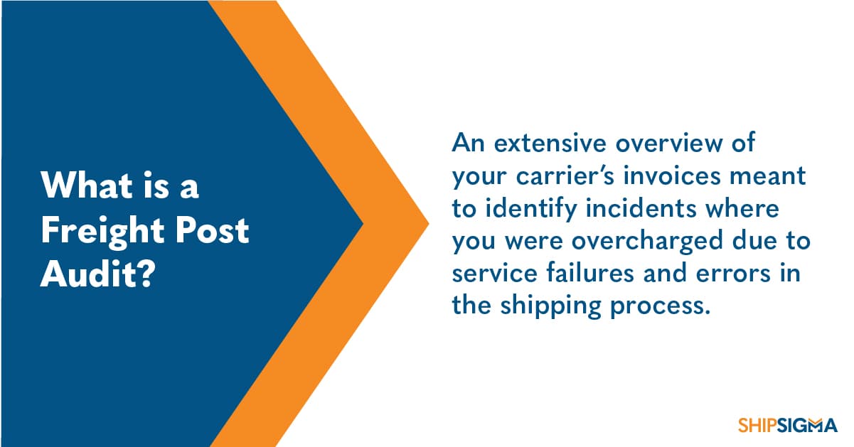what is a freight post audit