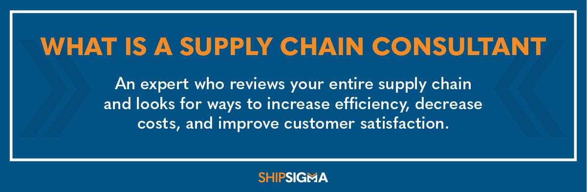 what is a supply chain consultant