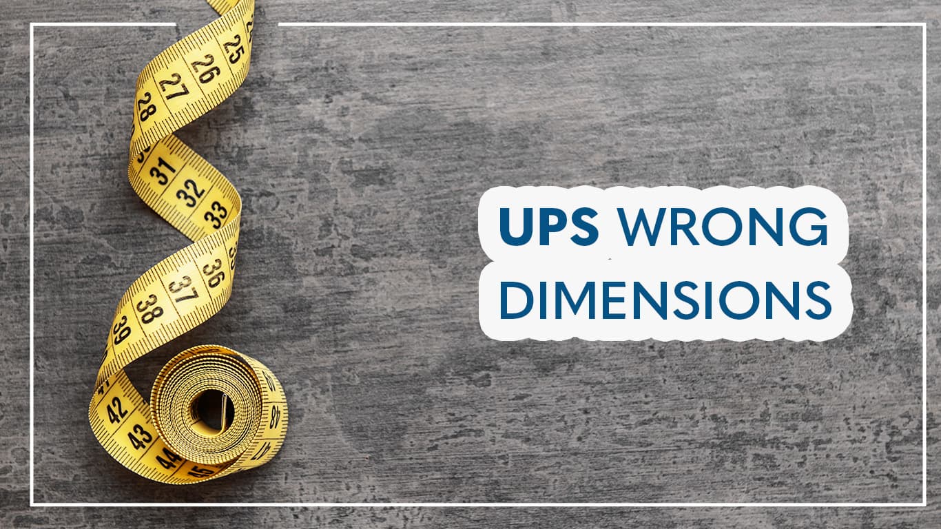 ups wrong dimensions 1