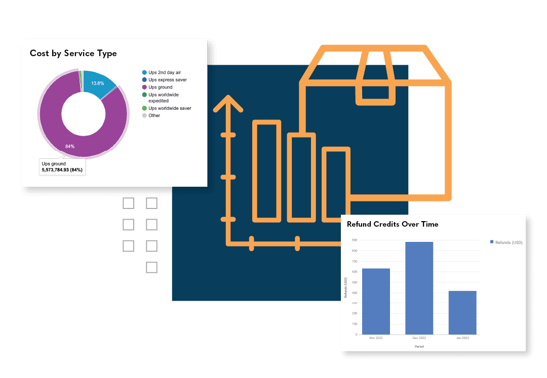 shipping insights and analytics banner icon