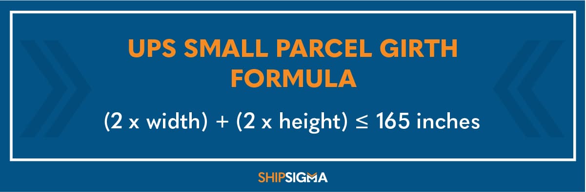 ups small pacel size girth