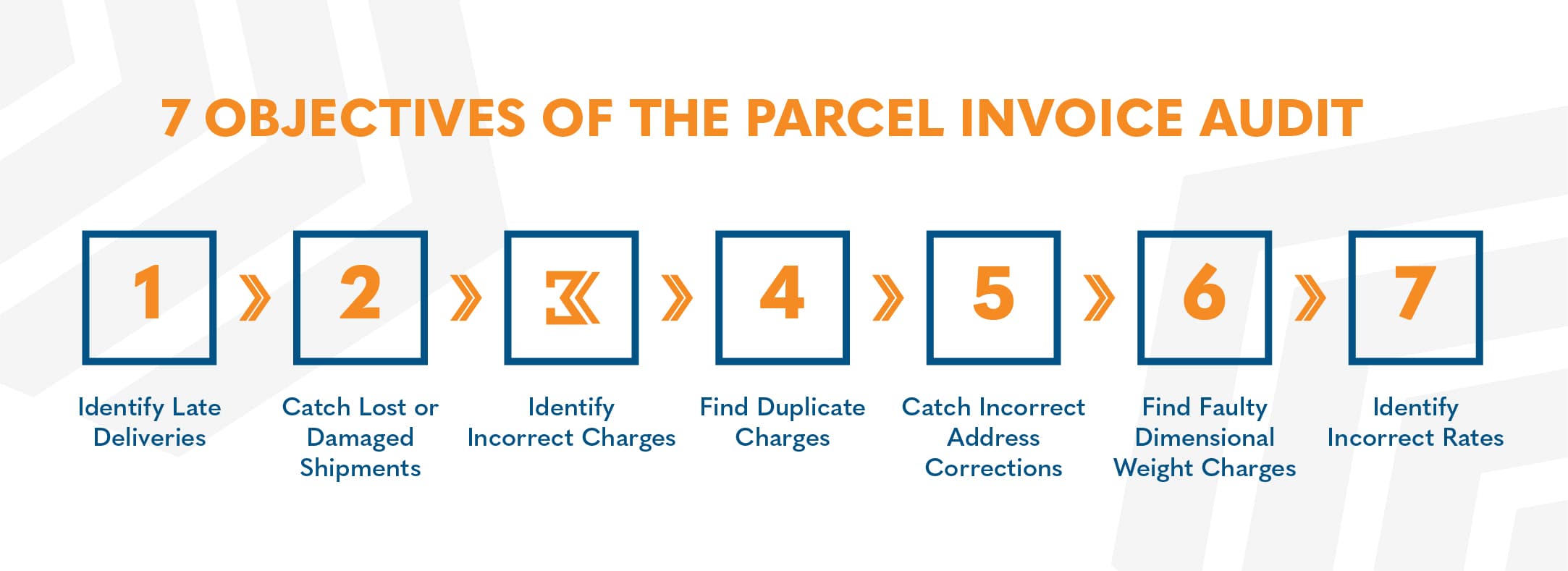 parcel invoice audit 7 objectives