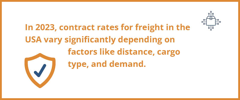 What Are the Contract Rates for Freight in 2023 in the USA Freight Market