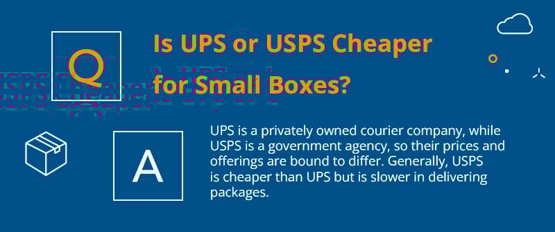 Is UPS or USPS Cheaper For Small Boxes?