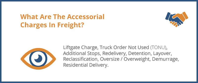 What are the Accessorial Charges in Freight_