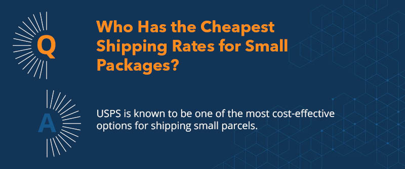 Who Has the Cheapest Shipping Rates for Small Packages