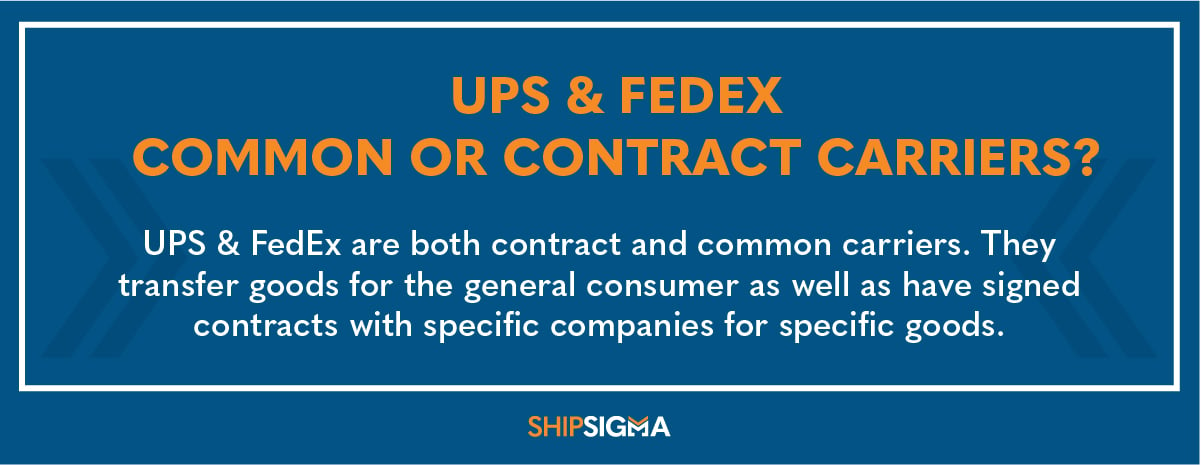 are-ups-and-fedex-common-or-contract-carriers